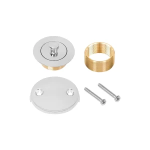 100% Brass Lift & Turn Bathtub Drain – Chrome – Bathtub Conversion Kit…