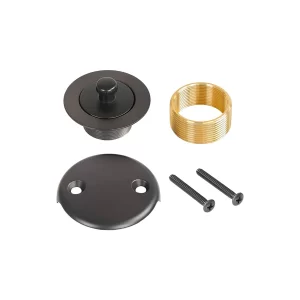 100% Brass Lift & Turn Bathtub Drain – Oil Rubbed Bronze – Bathtub…