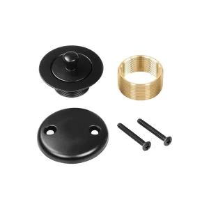 100 Brass Lift and Turn Bathtub Drain Set w-Overflow Plate