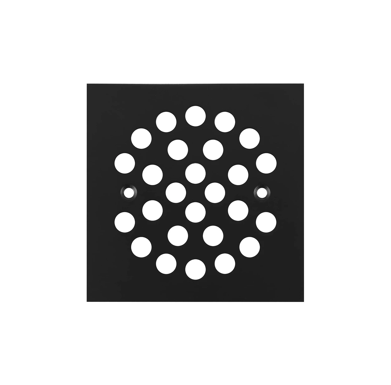 4 1/4” Square Screw-in Shower Drain Grate – Matte Black – (4.25 inch) Replacement Cover/Strainer