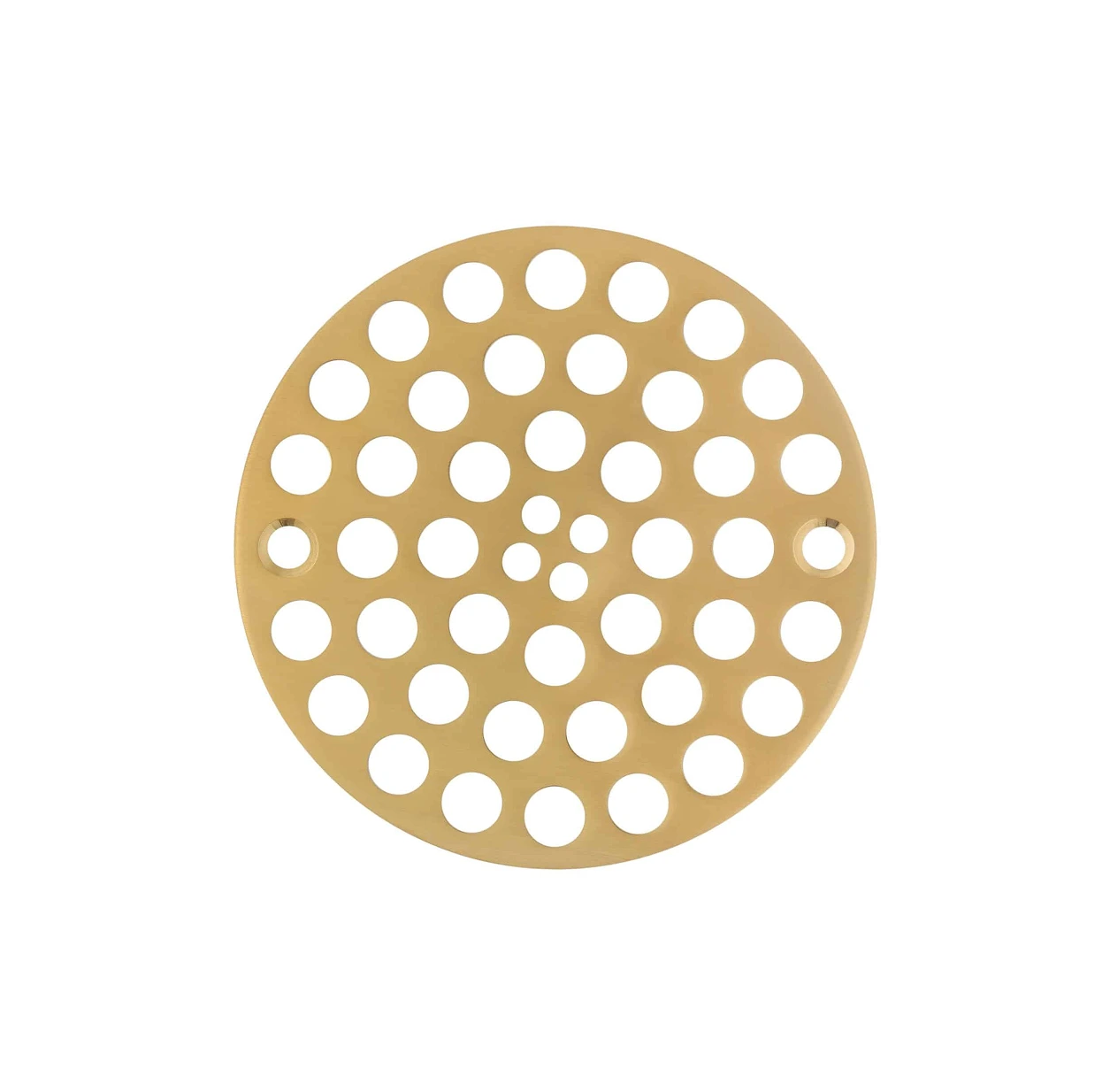 4” Round Shower Grate Drain – Brushed Gold – Replacement Cover – Screws Included