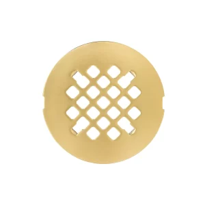 4¼” Snap-In Shower Drain Grate – Brushed Gold – Replacement Cover – Easy…
